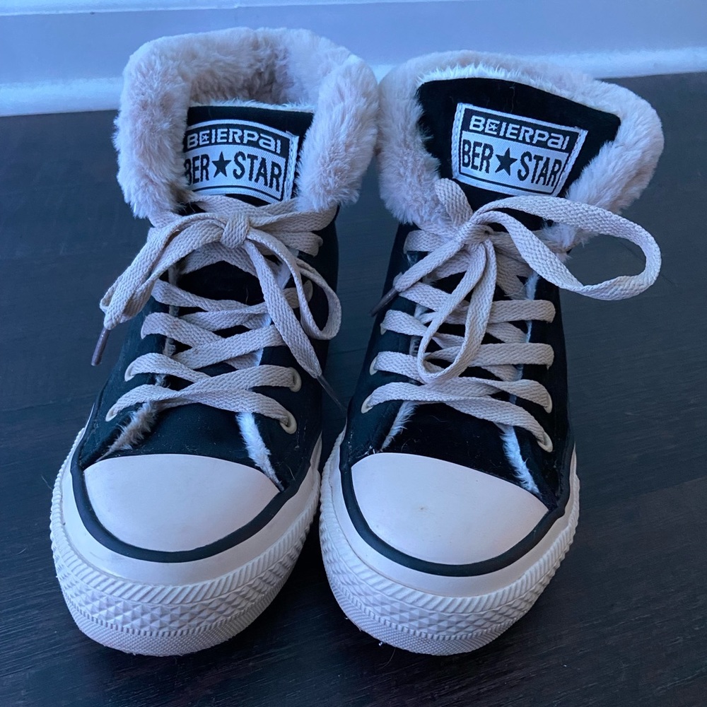 Fur high tops